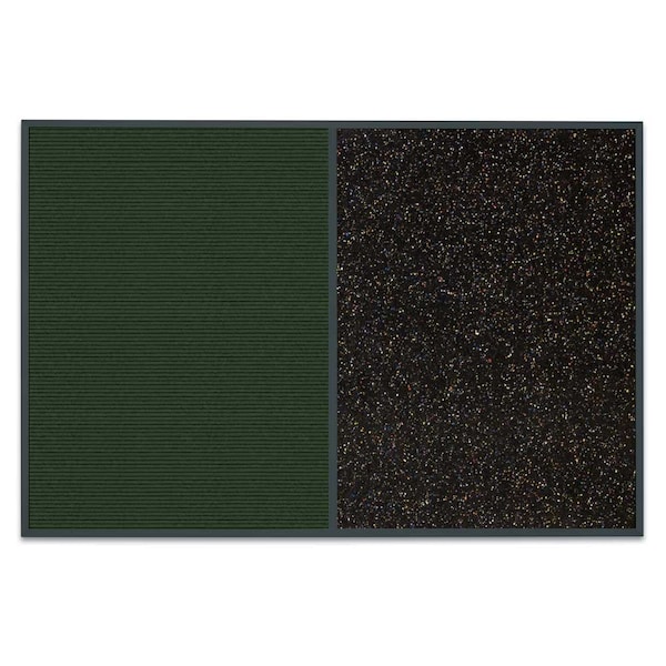 Sliding Door Indoor Enclosed Corkboard, 9